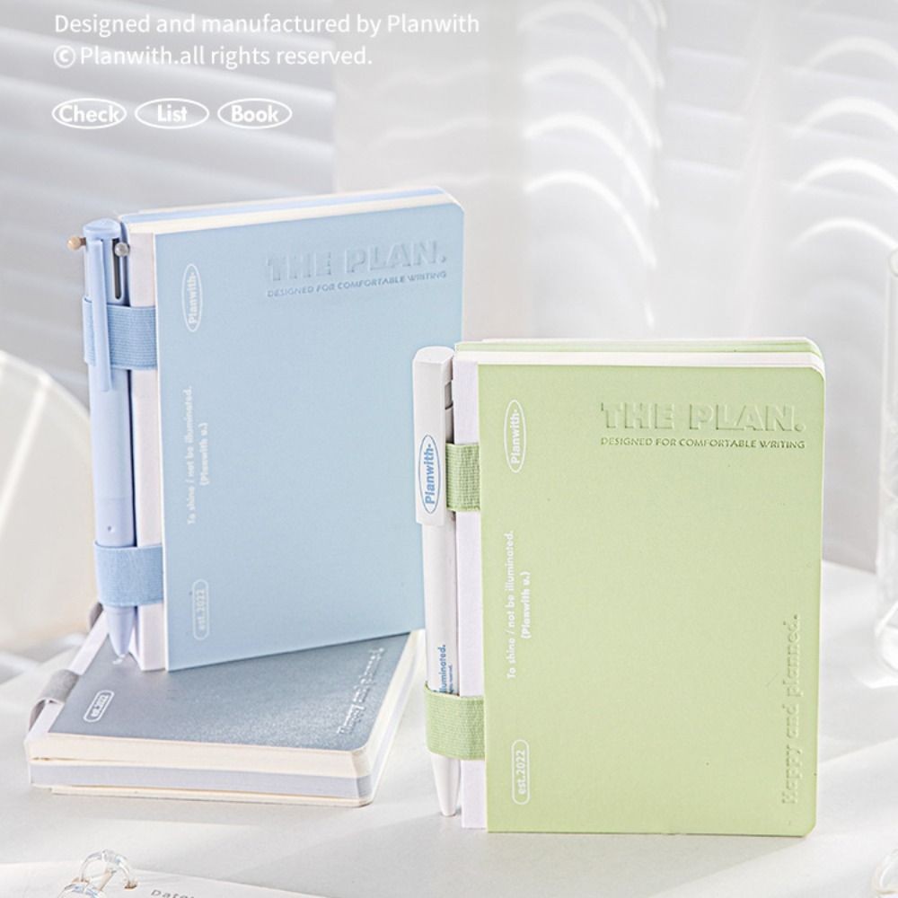 

PU Leather Loose-leaf Notebook Colored Page Blush Series Binder Lined Book 112 Sheets Gradient Daily Planner Notebook