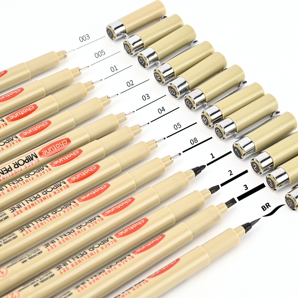 

Pigment Liner Pigma Pen Manga Markers Needle Pen Hook Line Pen Sketch Sakura Pens Stationery Set Art Supplies School Supplies