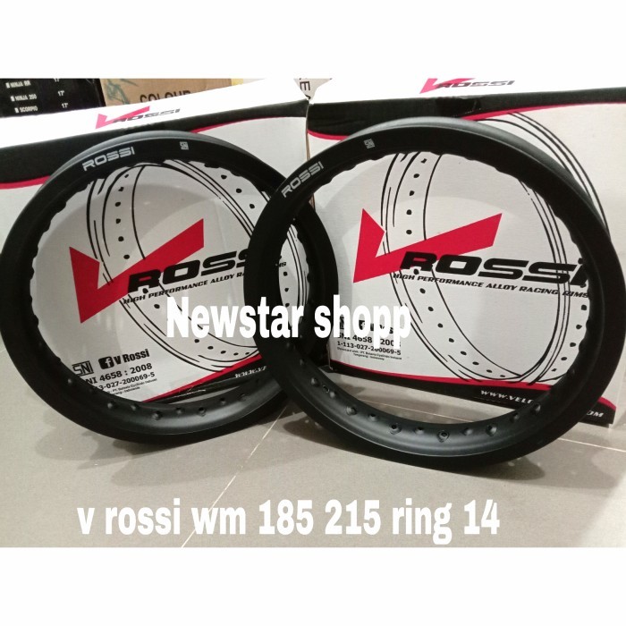 velg rossi 185 215 14 velg v rossi wm ring 14 185 215 black