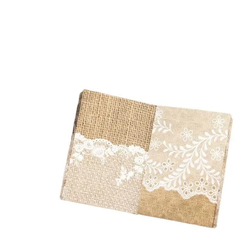 

15Pcs Texture Handbook Collage Notebooks Writing Pads Scrapbook cut Vintage Lace Collection Paper Supplies Package 170*100mm