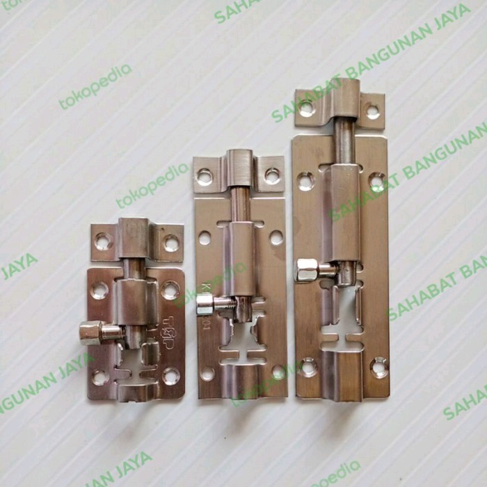 SLOT/GRENDEL JENDELA PINTU 2 INCH STAINLESS SUS 304