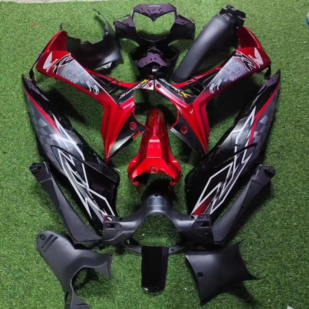 Cover body Full set Body bodi supra batman x125 karbu supra x125 new batman Halus set kasar Honda Su