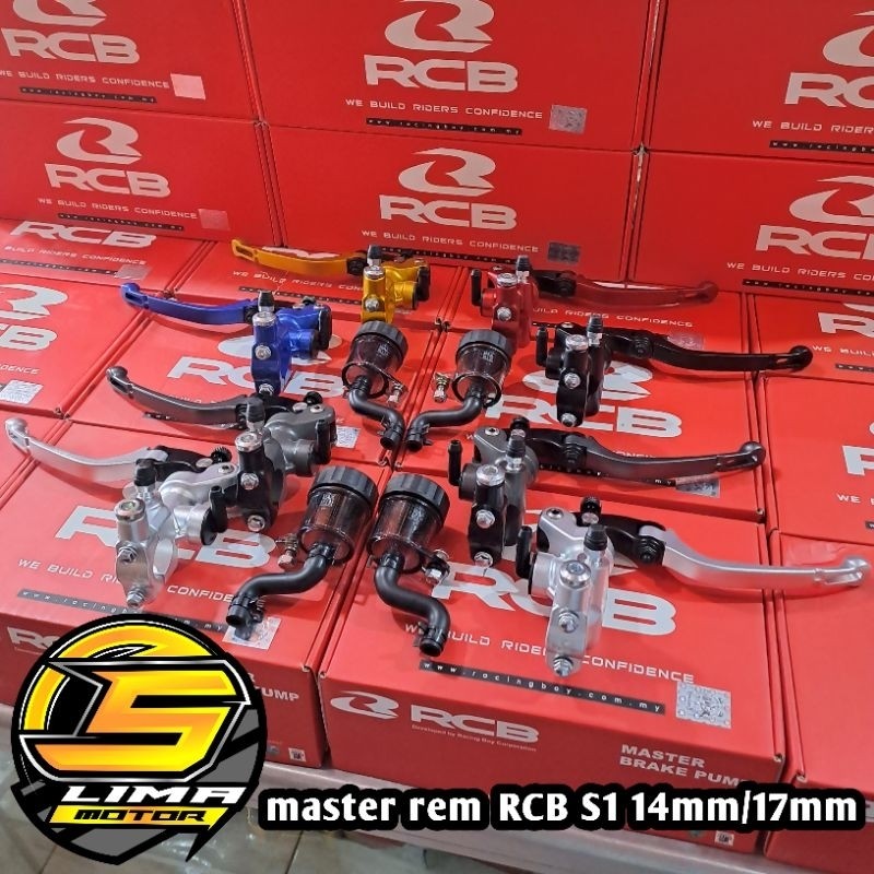 Master rem RCB S1 14mm 17mm kanan kiri