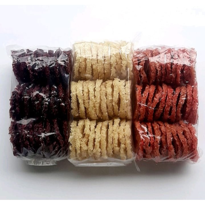 

Rengginang Mentah 3 Rasa Isi 30 Pcs 500 Gram , Renyah , Gurih Rasa Terasi Original