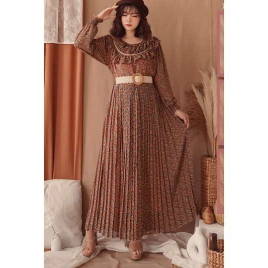 NANTARSHOP GAMIS PLISKET yuna // motif bunga terbaru