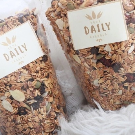 

GRANOLA 1000 GRAM CRISPY ENAK MURAH - CRUNCHY MIX - Less Sugar, Pouch