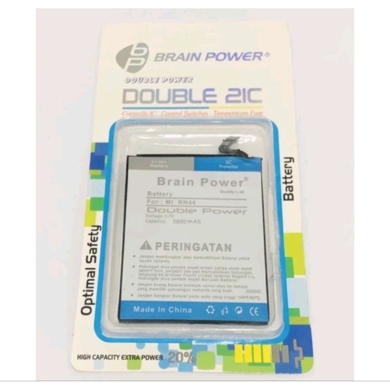 BATERAI BATRE BATERAI XIAOMI REDMI 5 PLUS BN44 BN 44 DOUBLE POWER