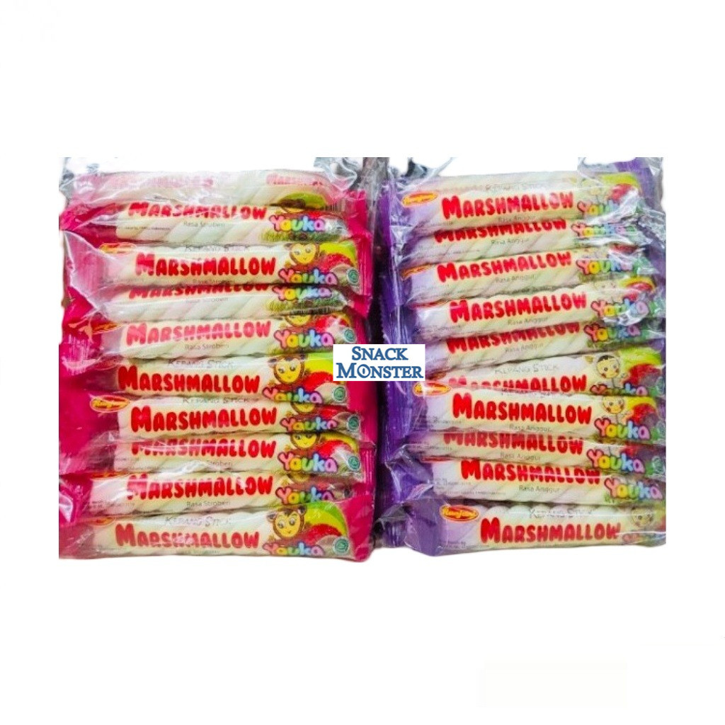 

Youka Marshmallow Kepang - Netto 20 pcs x 6 gr
