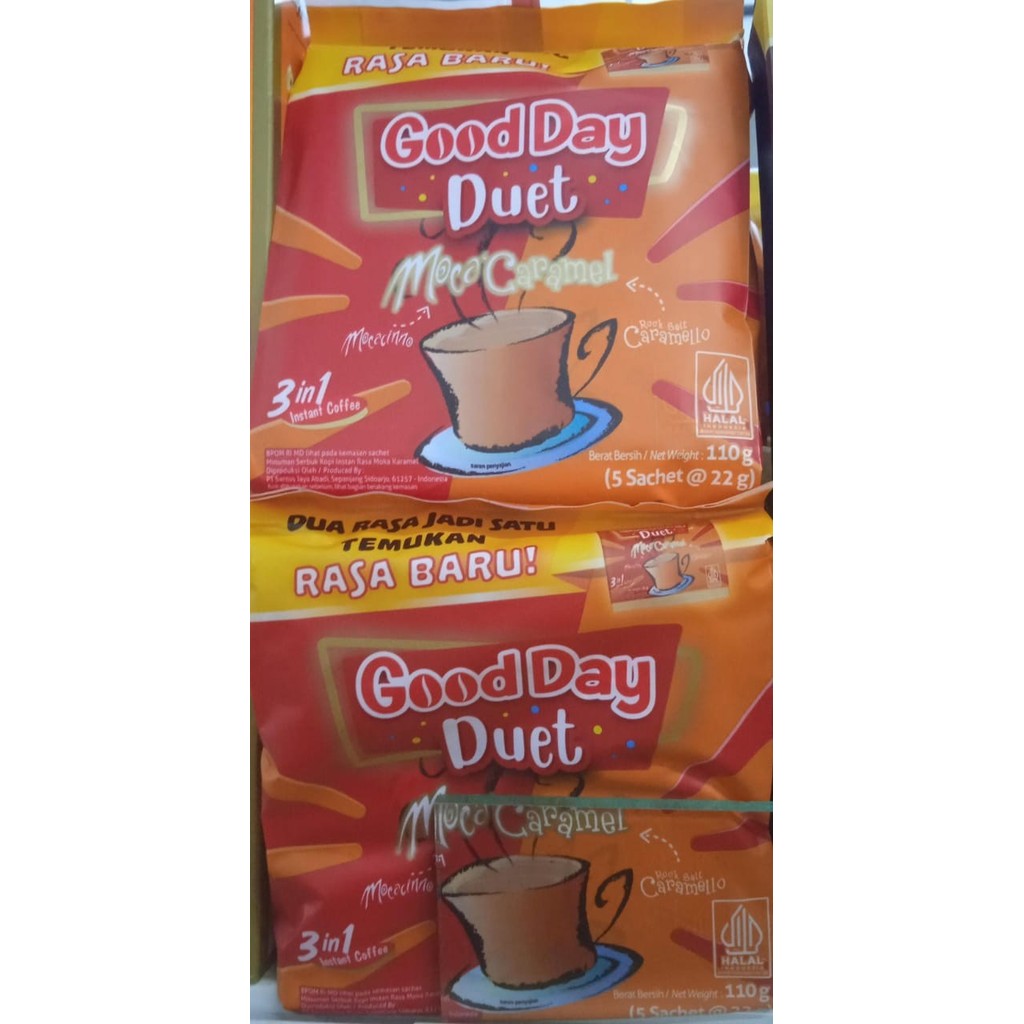 

GoodDay Duet 3IN1 Kemasan 110gr All Variant - Moca Caramel