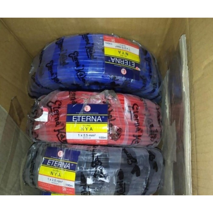Kabel NYA Eterna 2.5Mm 100 Meter 2.5mm ETERNA - Hitam