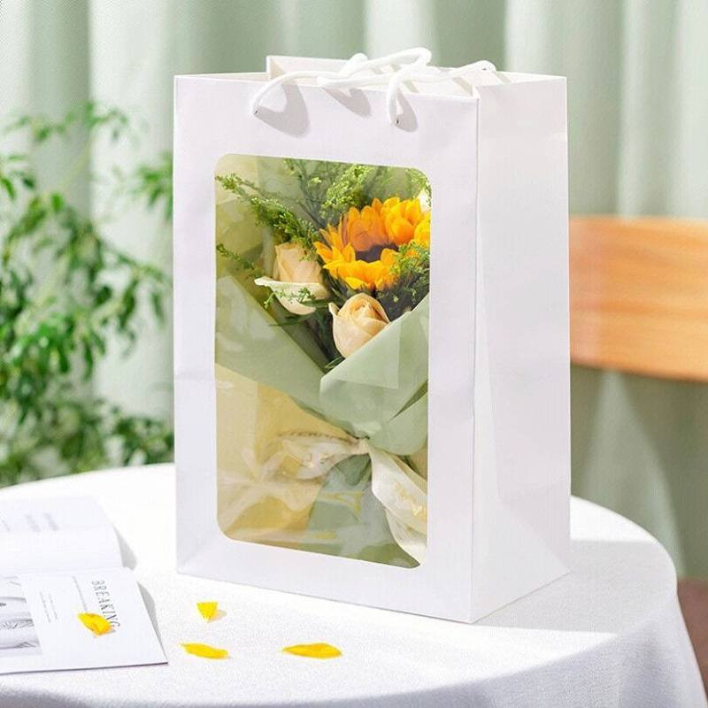 

PAPER BAG FLOWER BOUQUET MOTHERS DAY/PAPERBAG TRANSPARAN/GOOODIE BAG TAS HAMPERS/GIFT BAG TRANSPARANT