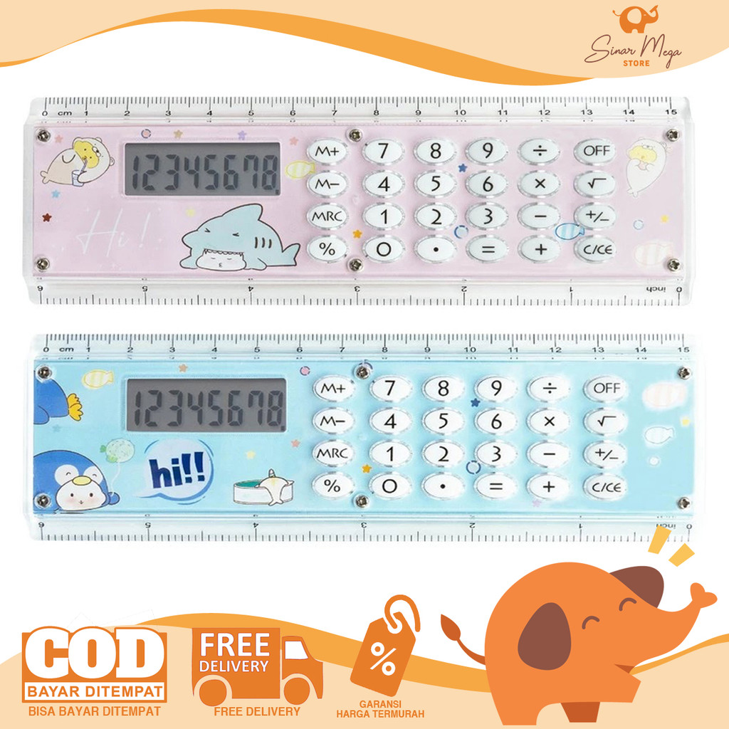 

JOYKO Ruler Calculator 15cm RL-CC73 - Penggaris Kalkulator 2In1 Pastel Color Murah