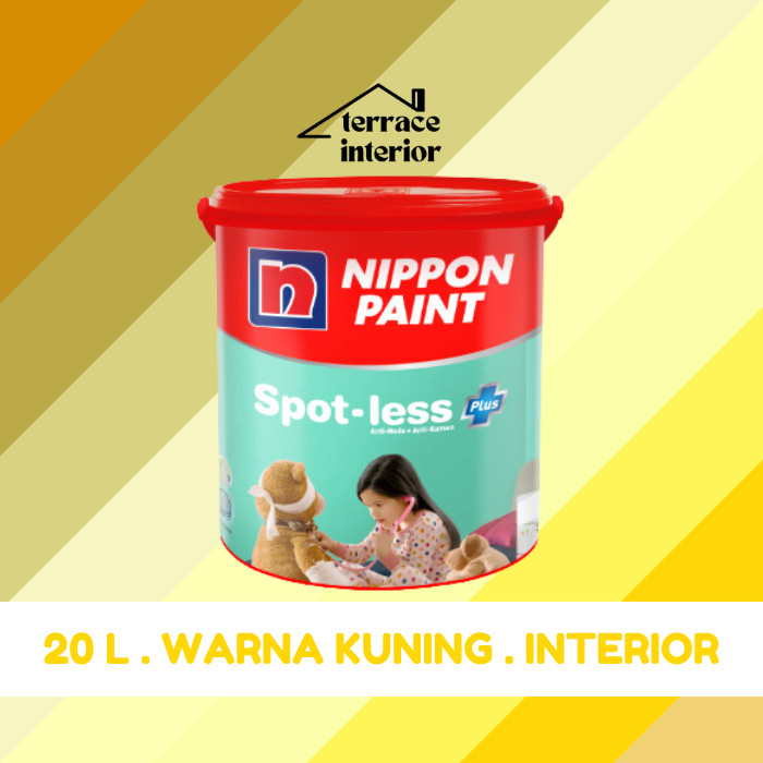 Cat Tembok Spotless Plus Nippon Paint Interior Warna Kuning 20 Liter