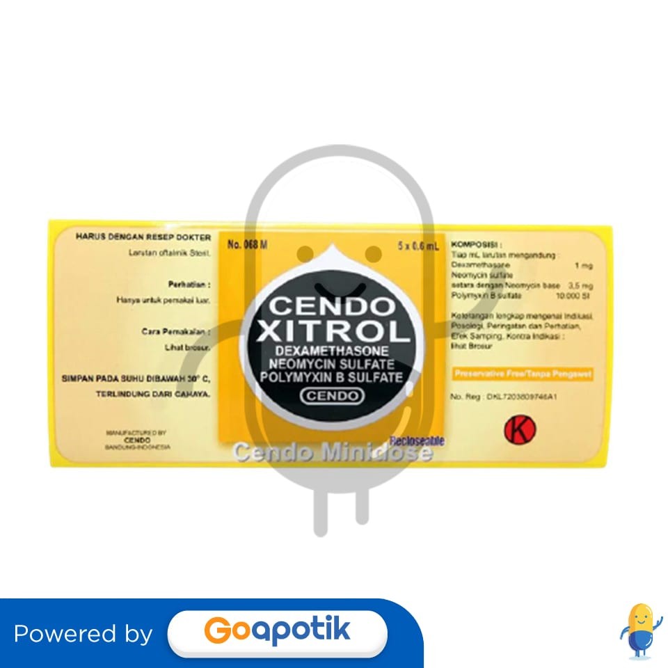Cendo Xitrol Tetes Mata Box 5 X 0.6 Ml Minidose