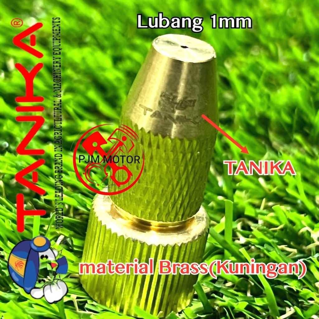 

Tanika 1 Hole Nozel Lurus kuningan - Nozzle - Kepala Spuyer mesin sprayer semprot hama tu26 tnk 777 767 838 merek tanika original amplas