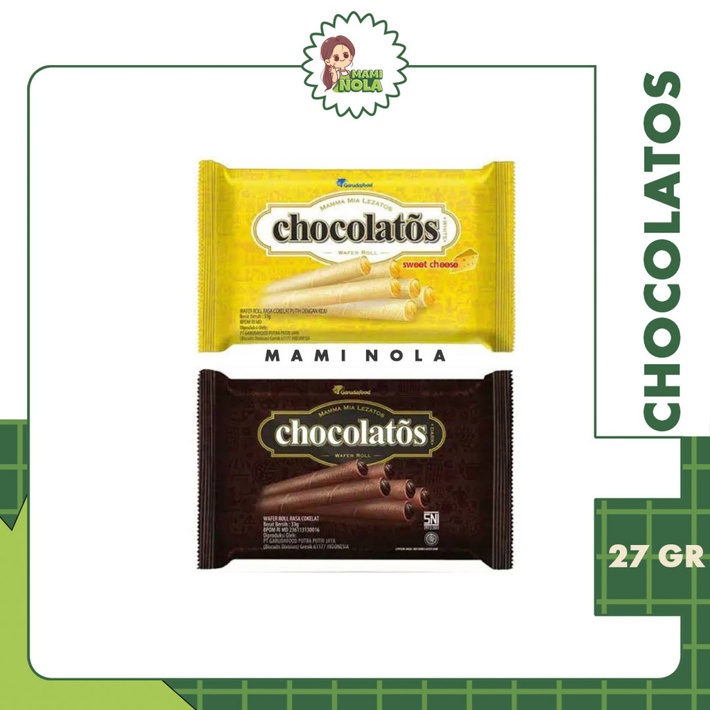 

Chocolatos Mini Wafer Rolls 27gr