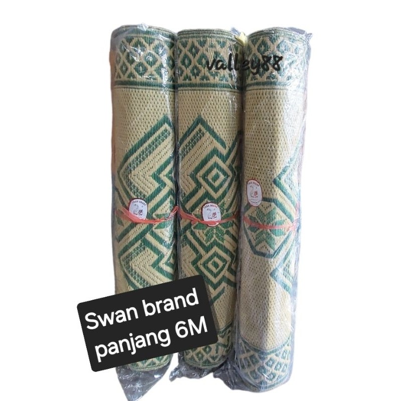 Tikar swan roll ijo panjang 6 meter/5meter/4meter/tikar gulung swan brand/tikar masjid arisan/swan b