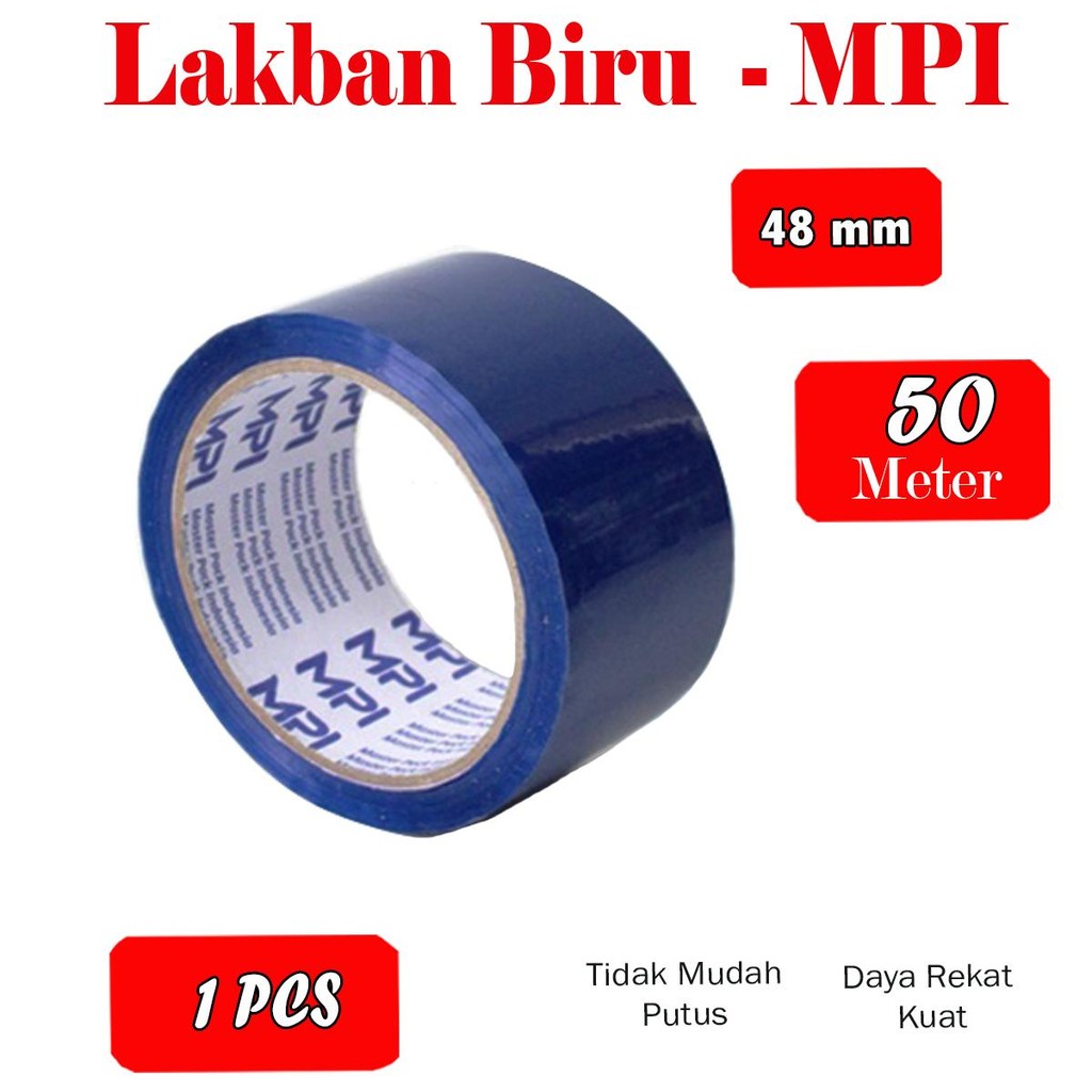 

Lakban Warna Biru UK 48 mm x 50 Meter - MPI