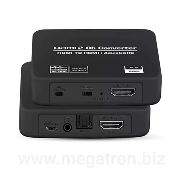HDMI ARC to HDMI & Optical SPDIF Audio Converter Adapter - Support 4K