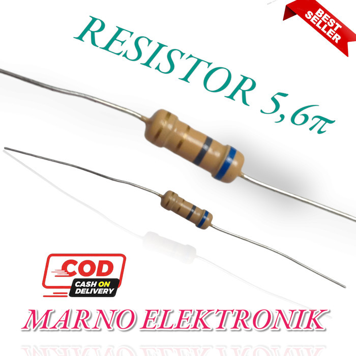 OSA99 RESISTOR 1/2 0,5 WATT 5,6OHM 6,8OHM 8,2OHM 10OHM 12OHM 15OHM 18OHM ORI - 5,6 OHM