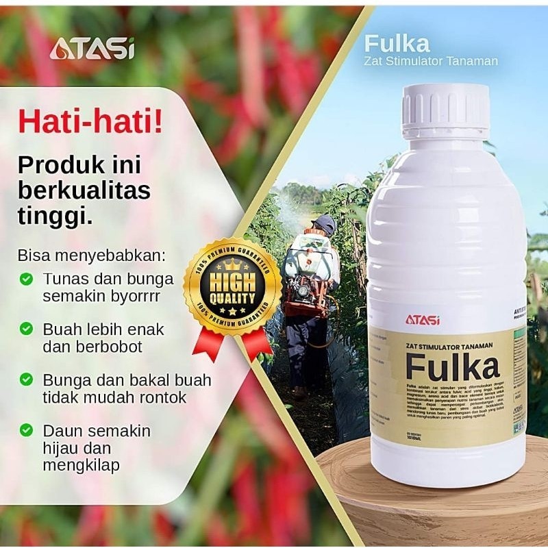 Fulka Zat Stimulator Tanaman 1010ml Original Pabrik Fulka Atasi Kriting Tanaman Dg Alami