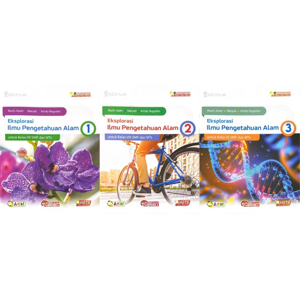 Platinum Ilmu Pengetahuan Alam IPA Revisi Kelas 1 2 3 7 8 9 SMP/MTS Kurikulum Merdeka Penerbit Tiga 