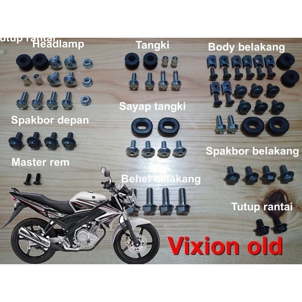 Baut body vixion old fullset/baut full bodi vixion old