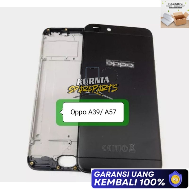 ADA GARANSI Cessing Fullset OPO A57/ A39 Backdoor + frame tulang tengah tatakan lcd KOMPATIBEL