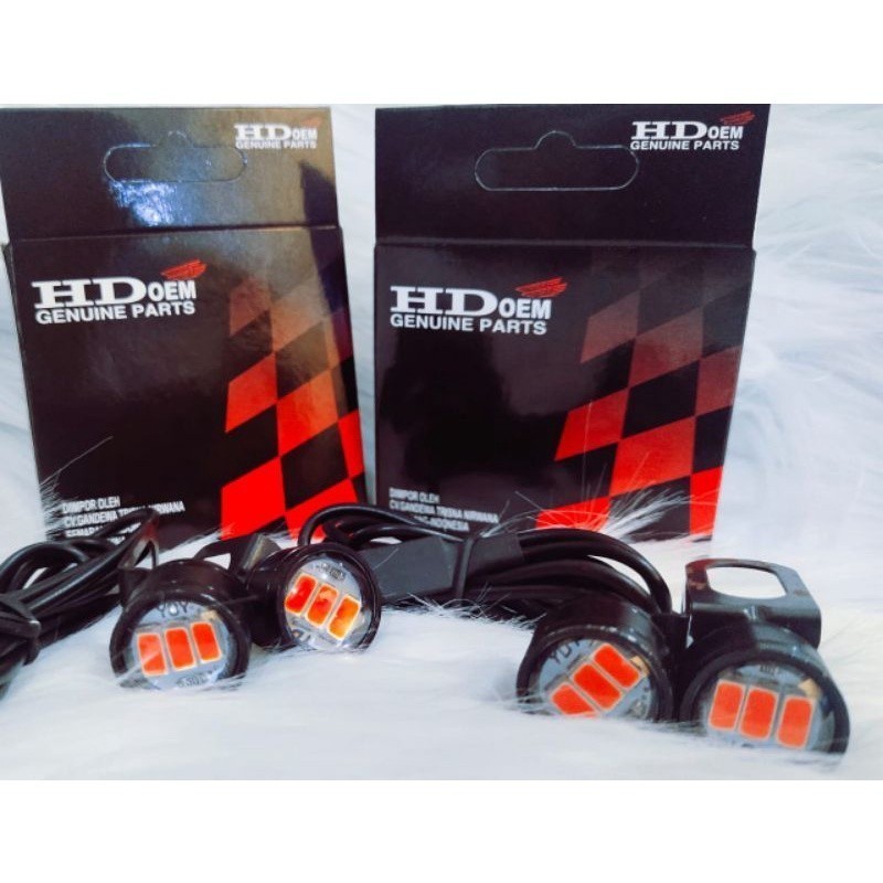 Lampu H6 Lampu LED depan motor lampu led utama H6 2 sisi 8 mata