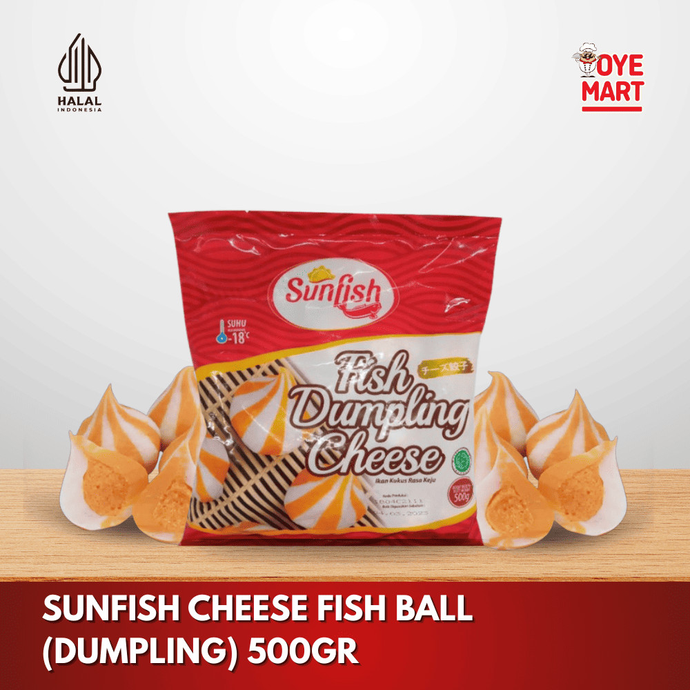 

SUNFISH CHEESE DUMPLING ATAU CHEESE BALL 500GR / IKAN OLAHAN ISI KEJU