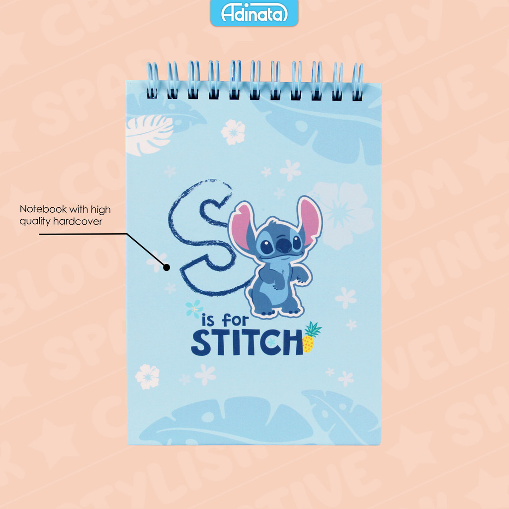 

Stitch A6 Memo Spiral Notebook 2537-4318 - Adinata / Buku Catatan / Memo