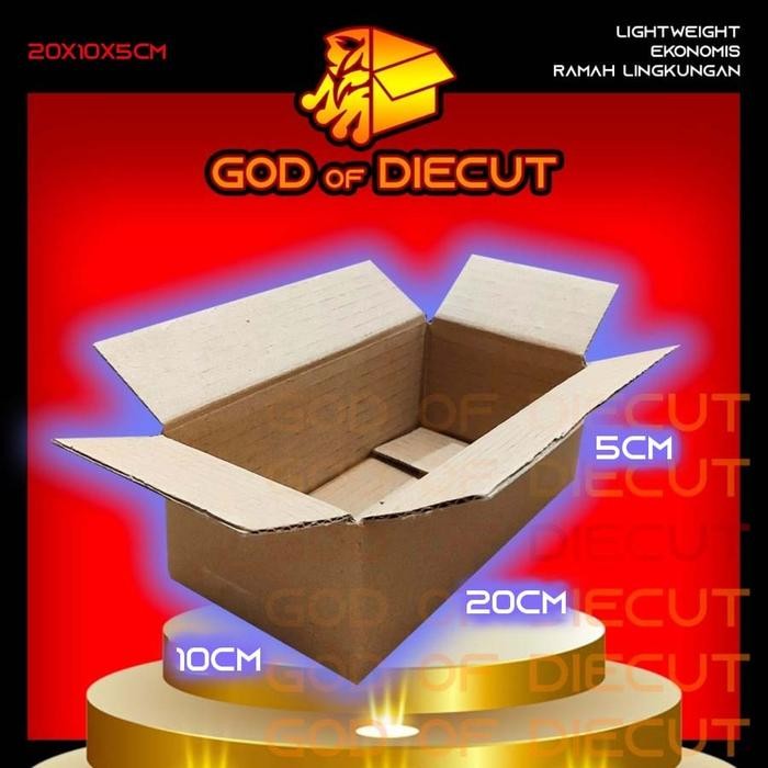 

20x10x5 cm kardus box kotak karton packing barang POLOS BARU