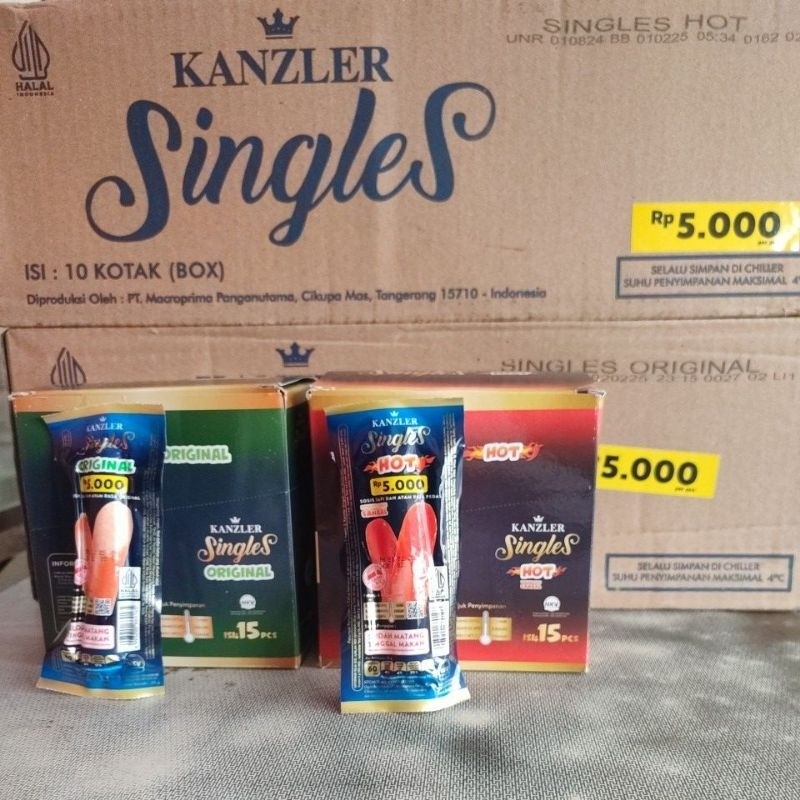 

Terlaris viral SINGLES KANZLER SINGLES SOSIS ORIGINAL KEJU HOT MINI 35gr