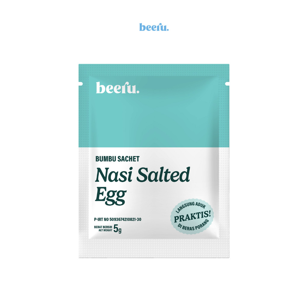 

Beeru Bumbu Sachet Beras Porang Rasa Nasi Salted Egg - Non MSG