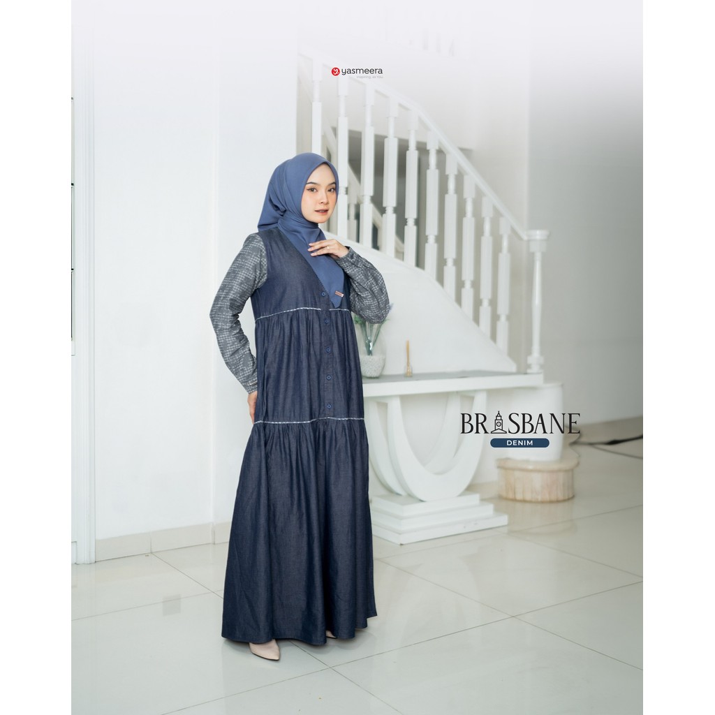 Gamis Denim Brisbane / Couple Set Brisbane El-Rasheed by Yasmeera