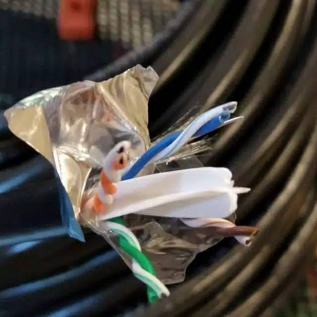 Belden Kabel Lan Outdoor 50106F STP Cat6 harga per meter Polos 50106F Warna Hitam