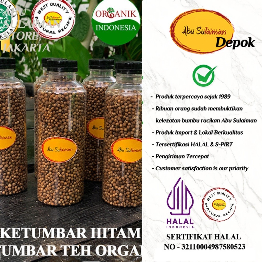 

BARU!! JSR Ketumbar Hitam Abu Sulaiman / Ketumbar Hitam Organik Kemasan Botol / Black Coriander Bottle / Black Coriander Tea