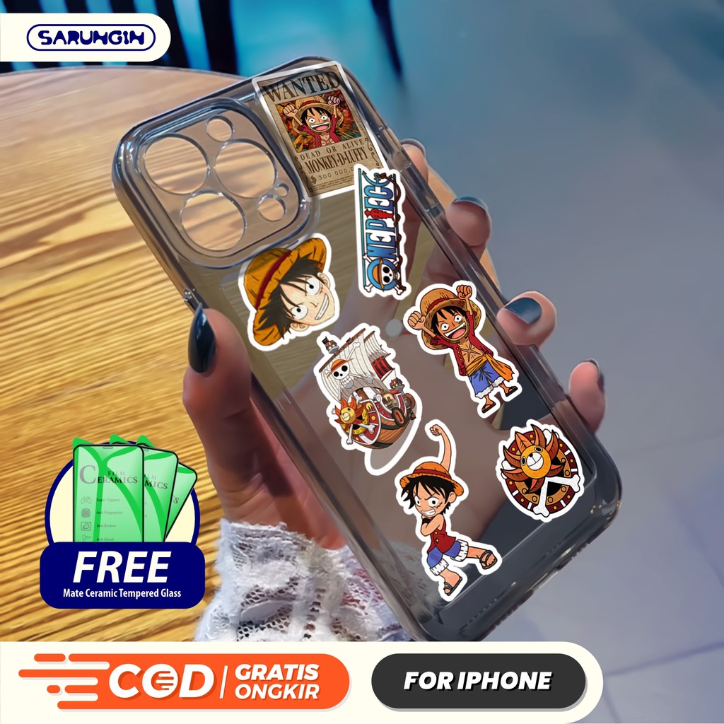 Soft Case TPU Hp Ipone One Piece - Case HP Sarungin One Piece Cocok untuk All Tipe Hp Ipone