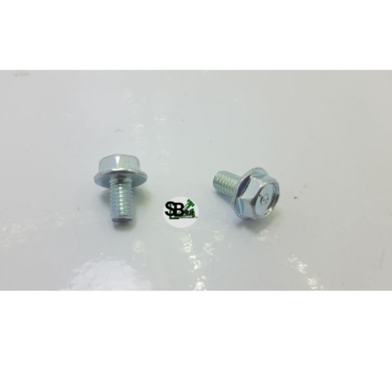 Baut Topi 10 Baut Flange bolt flange m6x10 original