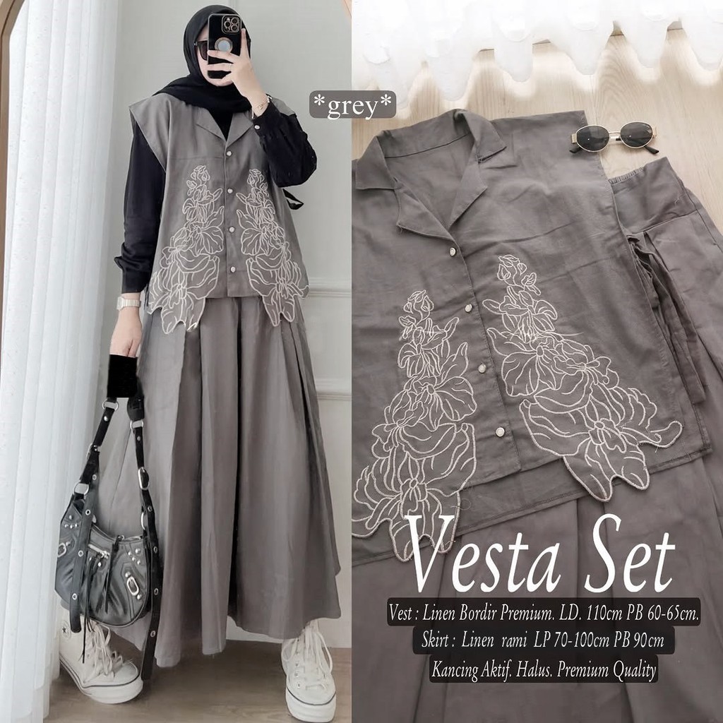 One Set Hijab Viral 2026 Seyelan Kekinian Jumbo Terbaru Korea Longset Korean Style Fashion Setelan W