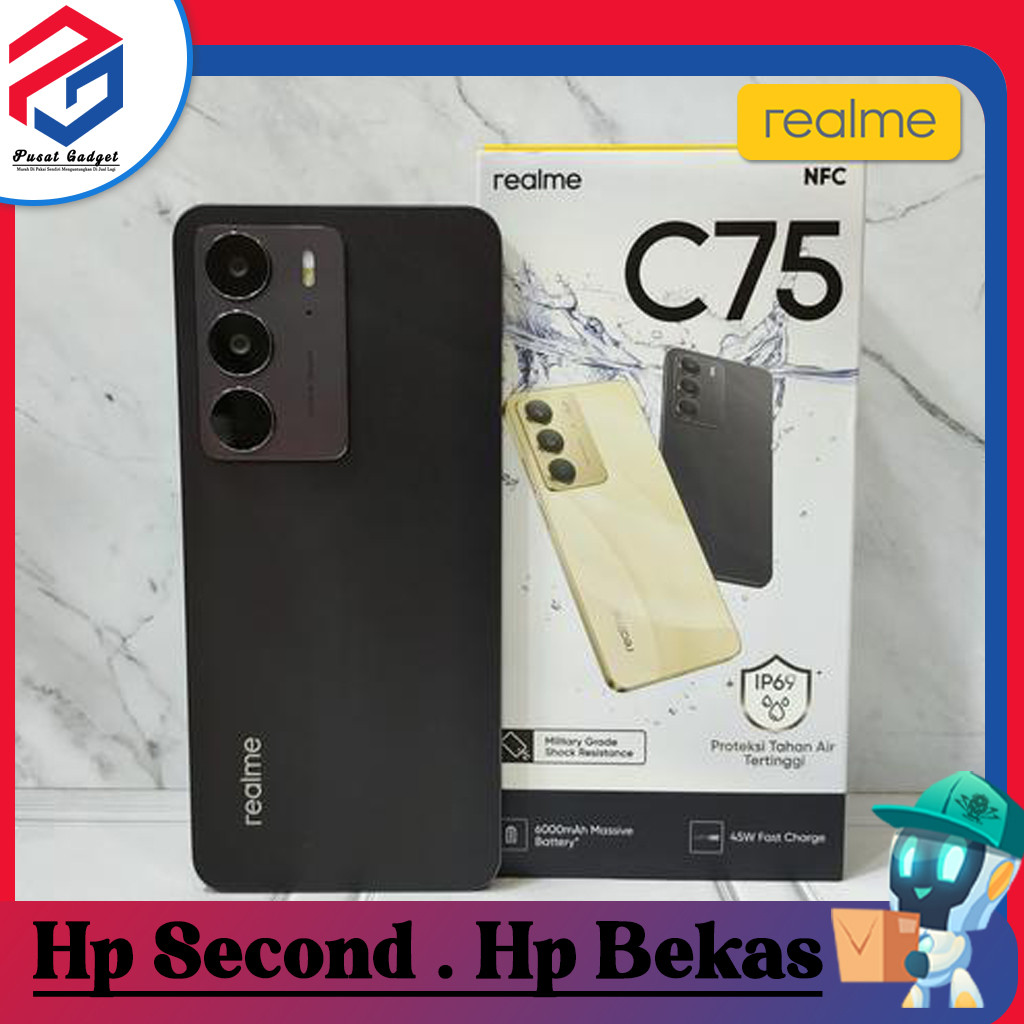 Realme C75 Ram 6/128GB | Ram 8/128GB | Ram 8/256GB Second Pusat Gadget