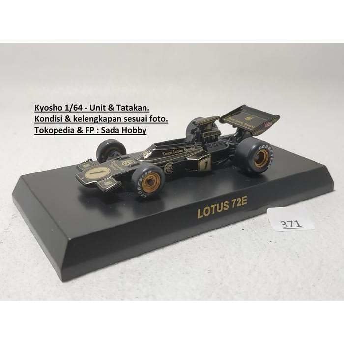 Kyosho Diecast Skala 1/64 F1 1973 LOTUS 72E No 1 E. FITTIPALDI