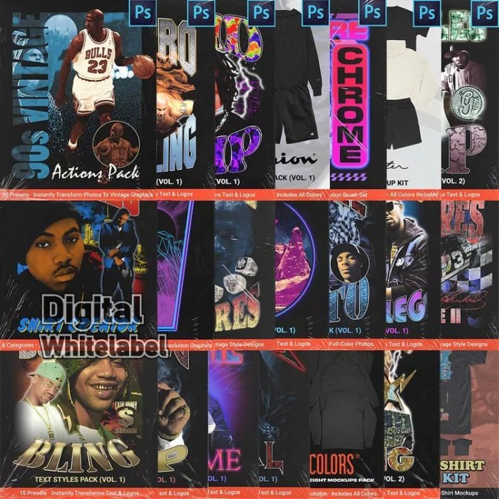 Desain Kaos FULLERMOE - Master Bundle - Photoshop