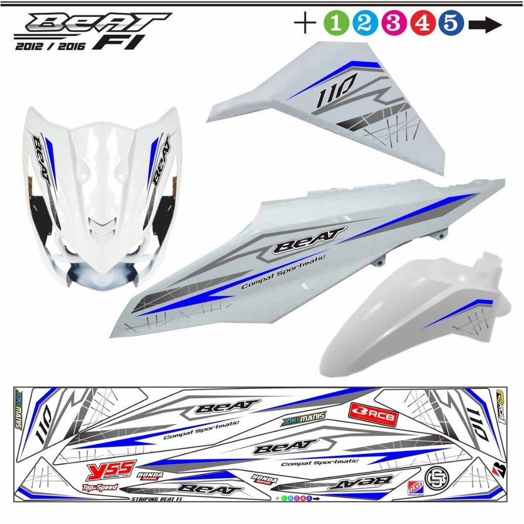 Variasi Stiker Beat Fi Striping Motor Beat Fi 2013 / Striping Stiker Motor Variasi Beat Pgm Fi 2014 