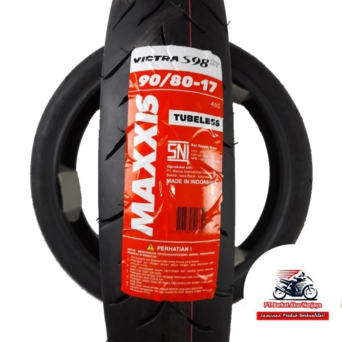 Ban Maxxis Victra 90 80 17 Tubeless