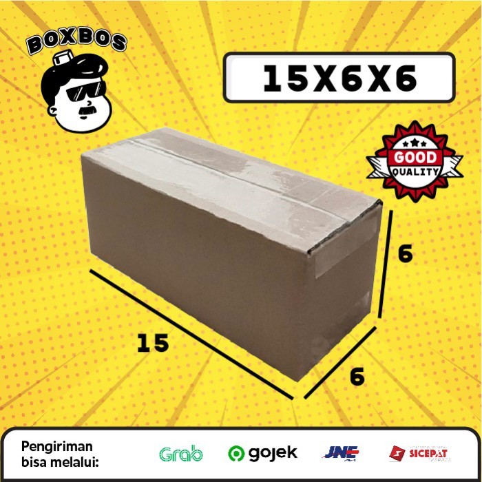 

15x6x6 CM KARDUS Corrugated Packaging Box packing SHEET