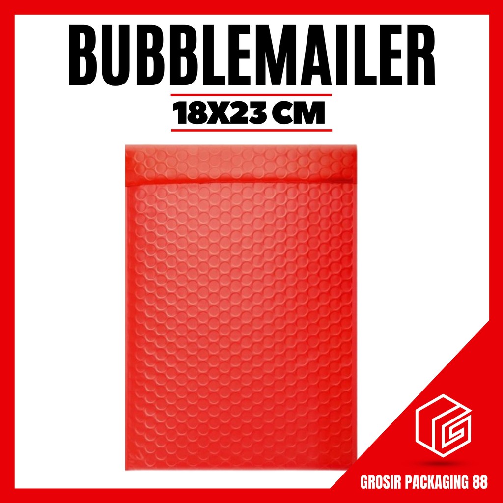 

Amplop Bubble Mailer Wrap 18x23 cm Merah Premium Quality MURAH