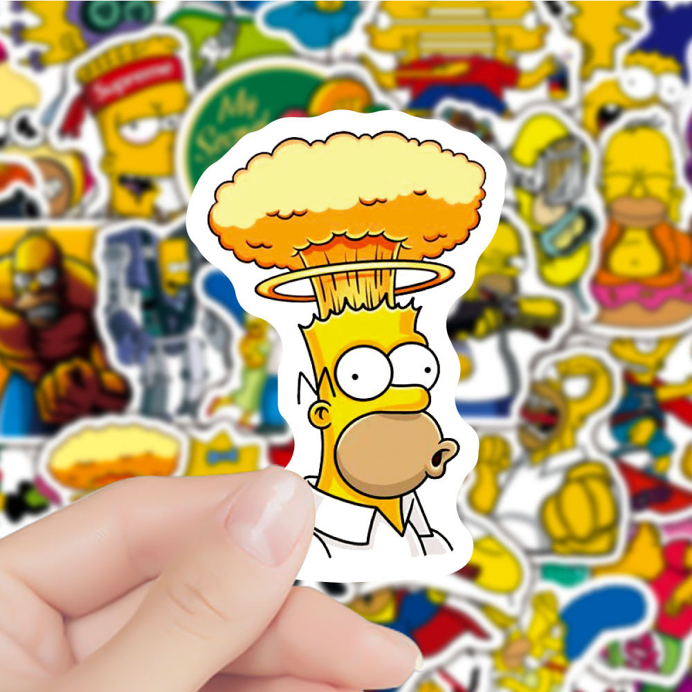 

10/30/50pcs Cartoon Comedy Simpson Family Stickers Funny Decals Toys DIY Skateboard Motorcycle Laptop Cute Anime Kids Sticker
