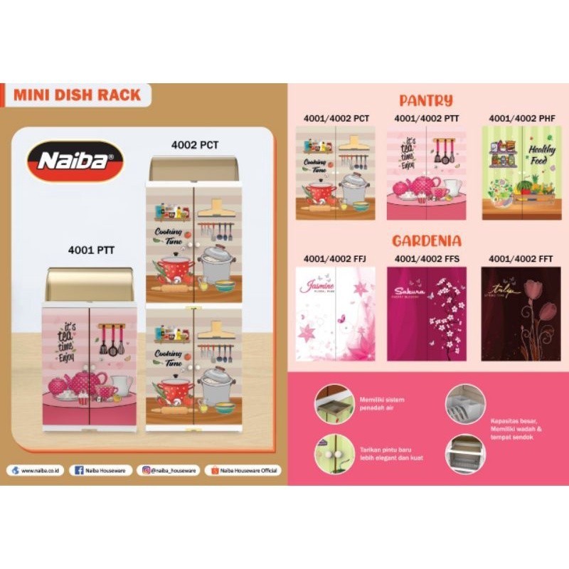 RAK PIRING PLASTIK NAIBA//RAK PIRING PLASTIK NAIBA DISH RACK PREMIUM 4001/4002 RAK PIRING PLASTIK