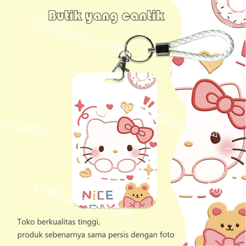 

ID CARD HOLDER, Tempat Kartu Kartun Kawaii Hello Katie, Cocok untuk Kantor/Sekolah, Kartu Pelajar/Kartu Transportasi, Kartu Akses, KTP, Flazz, Kartu Kredit Elektronik dan Uang Elektronik.